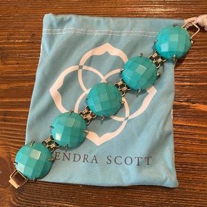 Kendra Scott Turquoise and Gold Bracelet